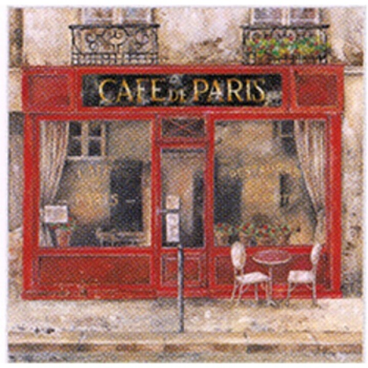 Servítky na dekupáž Cafe de Paris - 1 ks