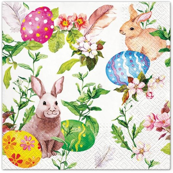 Servítky na dekupáž Boho Easter - 1 ks