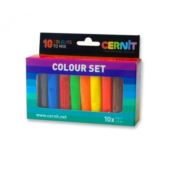 Polymérová hmota CERNIT Number One sada 10x30g