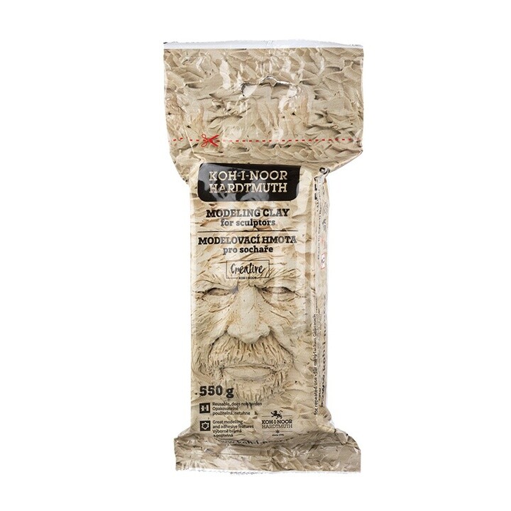 KOH-I-NOOR Modelovacia hmota pre sochárov – okrová, 550 g