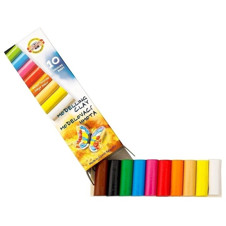 KOH-I-NOOR Plastelína – sada 10 farieb, 200 g