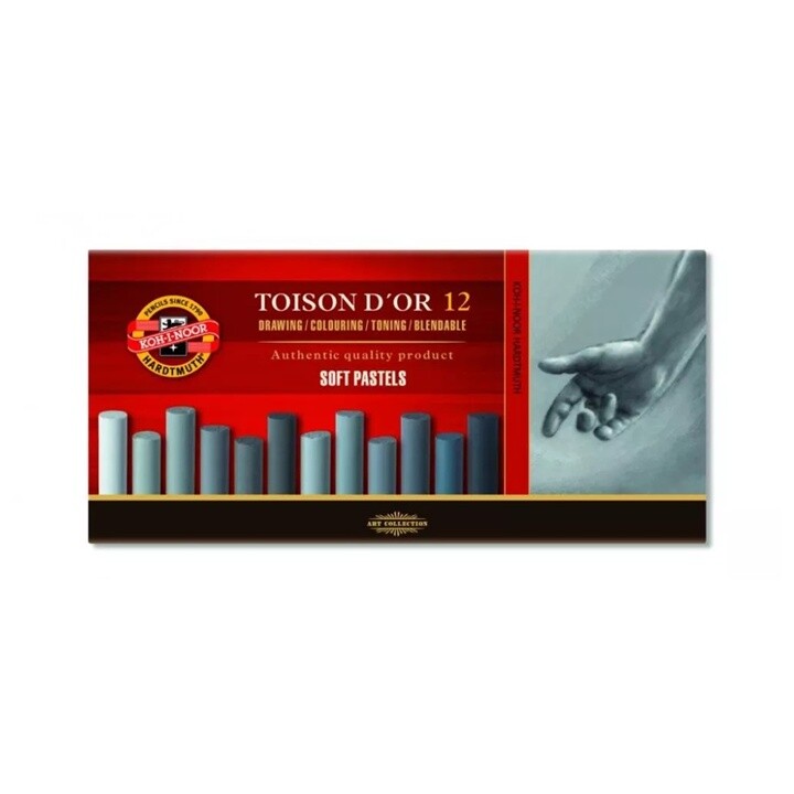 Toison D’Or mäkké pastely / 12 ks, sivé odtiene