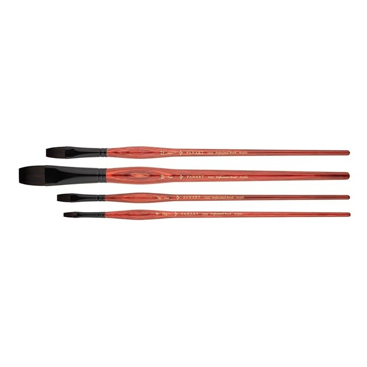 PanArt 3322 plochý štetec na akryl | Various Sizes