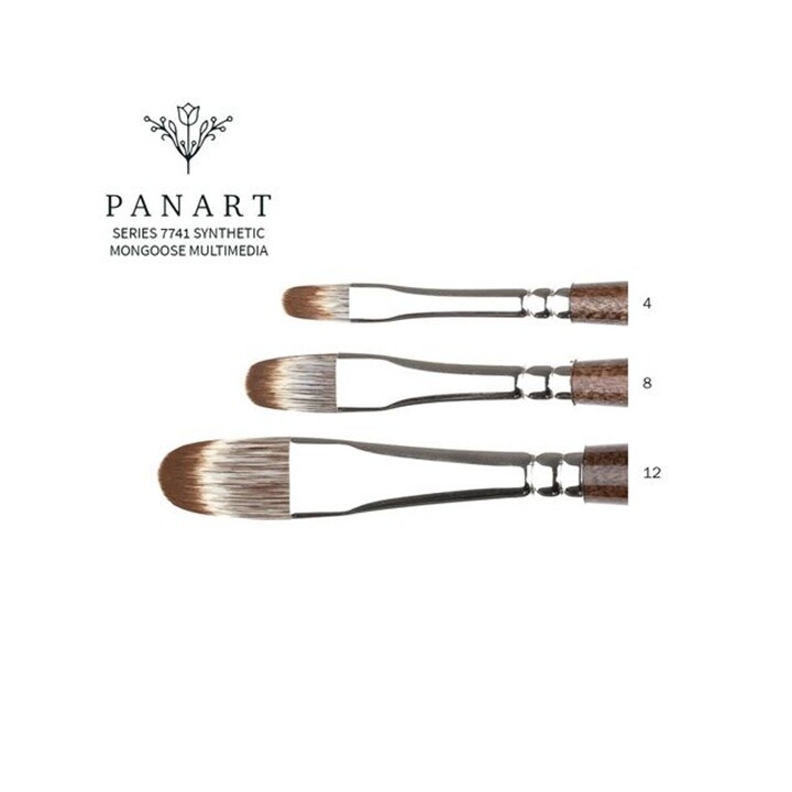 PanArt 7741 filbert štetec – syntetické mangustie štetiny | Various Sizes