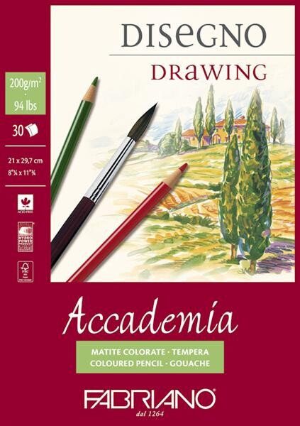 Blok papierov na kreslenie a maľovanie Accademia Fabriano