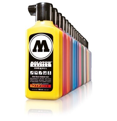 MOLOTOW náhradná náplň ONE4ALL - 180 ml | rôzne farby