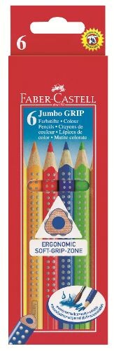 Pastelky Jumbo Grip set 6 ks