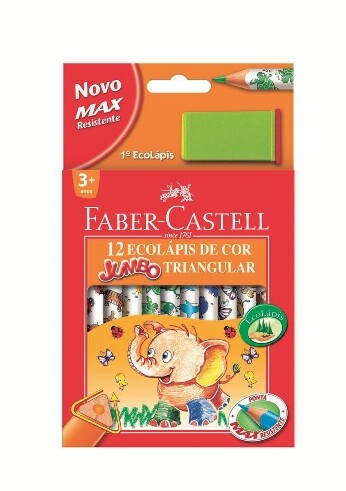 Pastelky Jumbo ECO trojuholníkové set 12 farebné