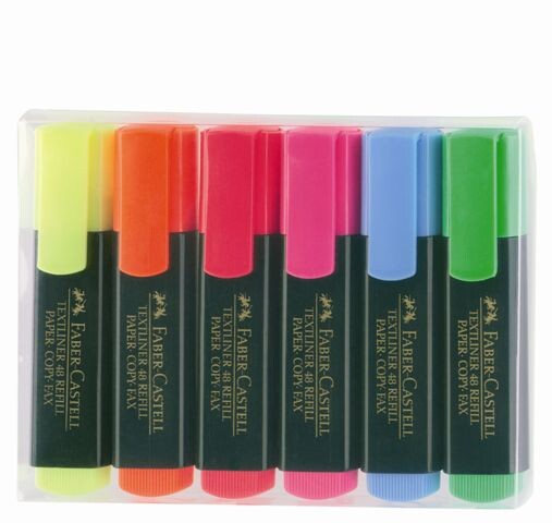 Zvýrazňovač Textliner 1548/6 set