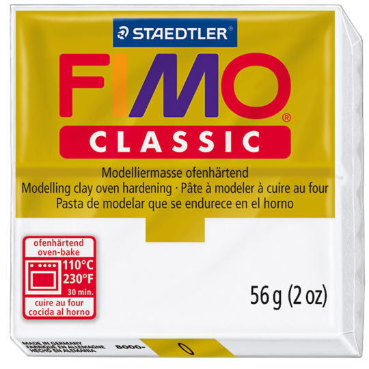 Modelovacia hmota FIMO Classic termotvrdnúca 56 g - biela