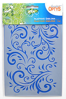 Plastová šablóna. 15x20cm - filigránky