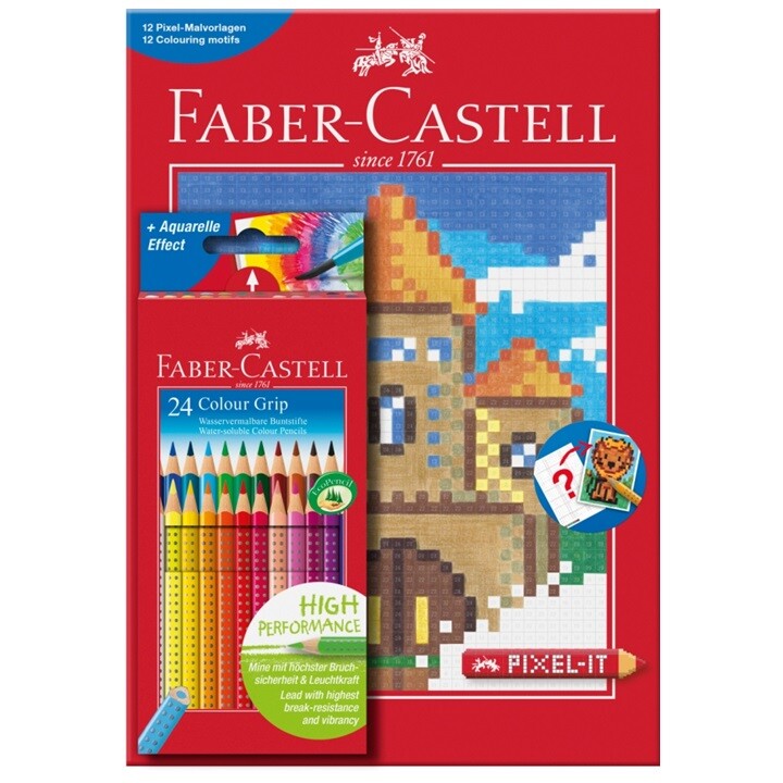 Sada akvarelových pasteliek Grip 24 farieb + pixel book