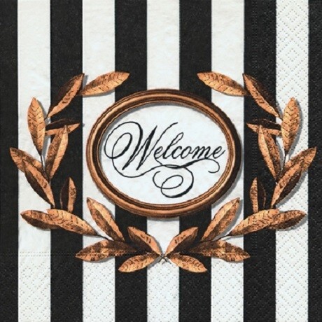 Servítky na DEKUPÁŽ - Welcome - 1 ks