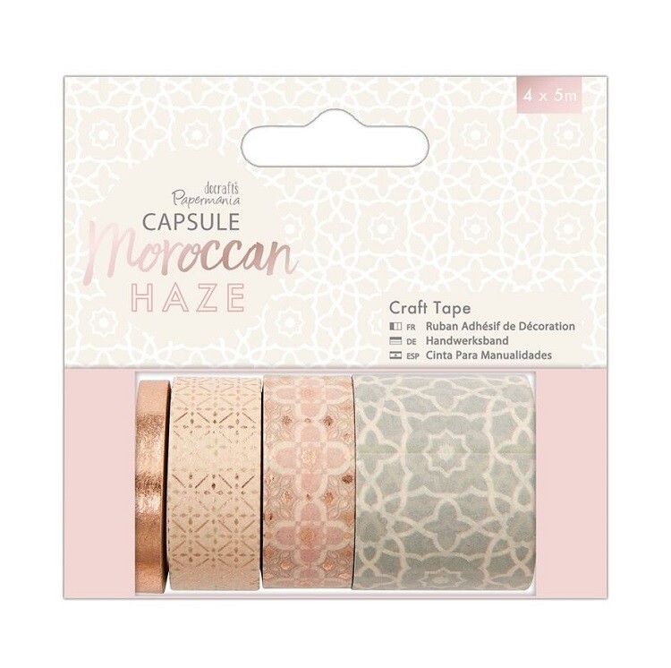 Dekoračné samolepiace pásky Moroccan Haze 5 m / 4 ks