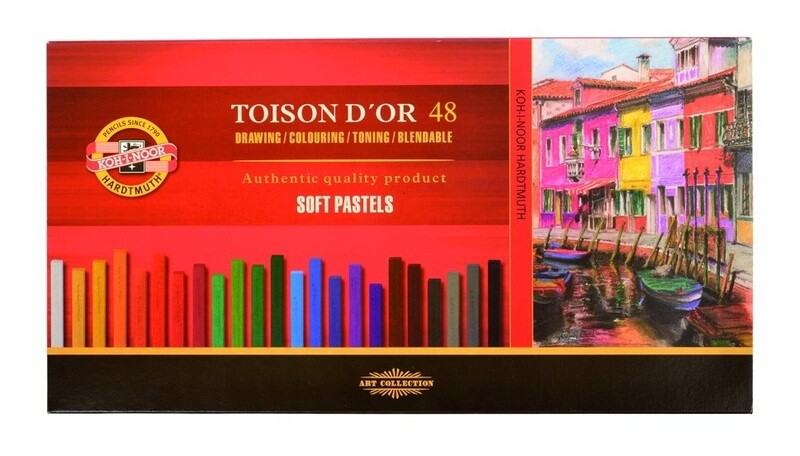 Prašná umelecká krieda - 7x7 - TOISON D OR - 48 ks