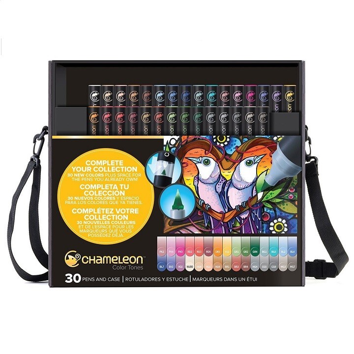Popisovače Chameleon / sada Deluxe 30 dielna