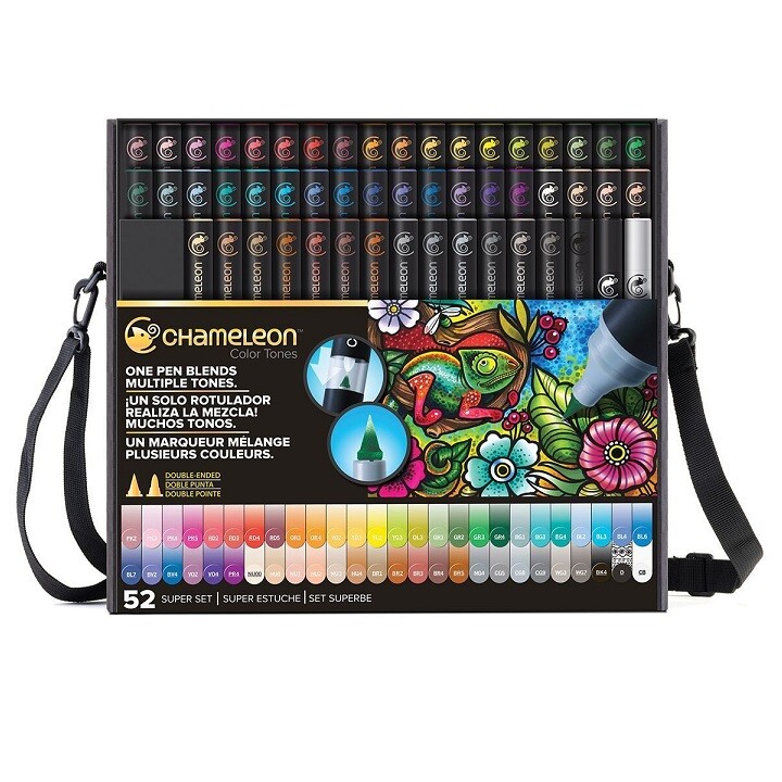 Popisovače Chameleon / sada Super set 52 dielna
