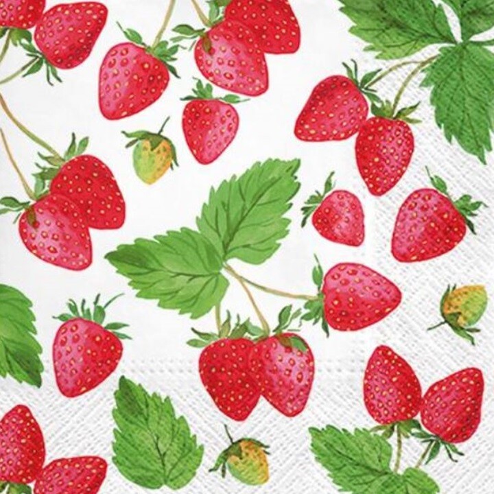 Servítky na dekupáž Fresh Strawberry - 1 ks