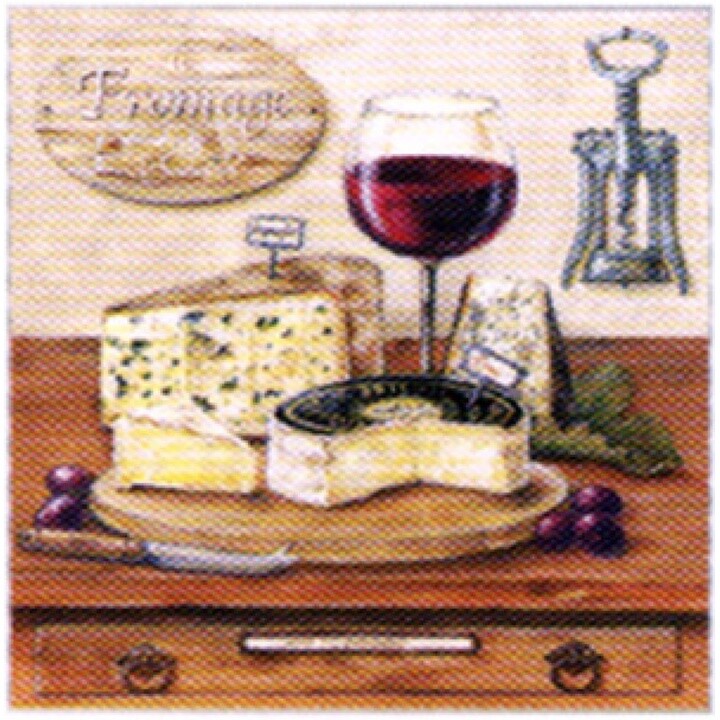 Servítky na dekupáž Fromage - 1 ks