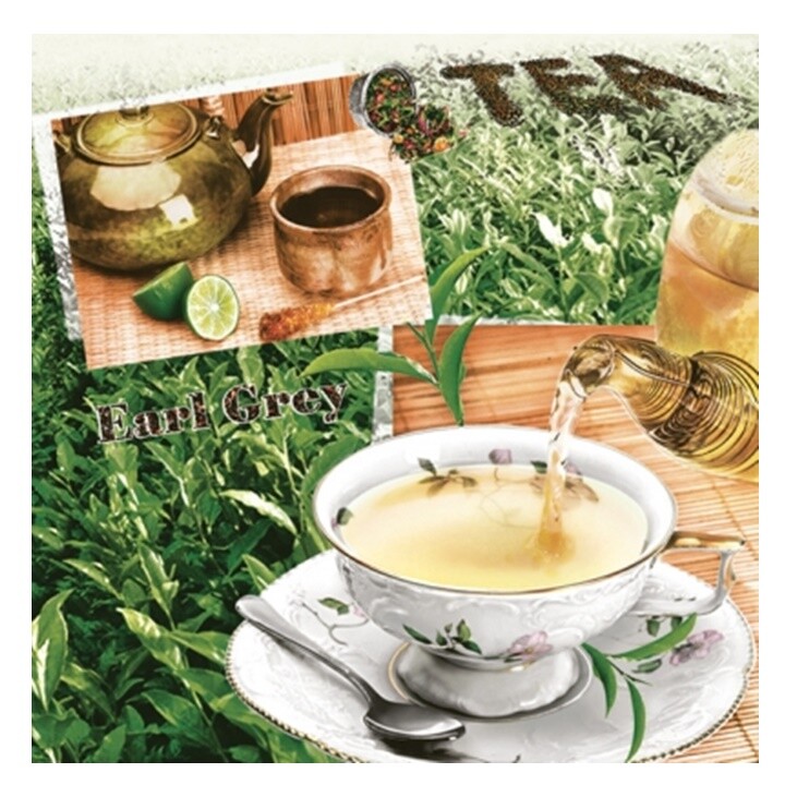 Servítky na dekupáž Tea Time - 1 ks