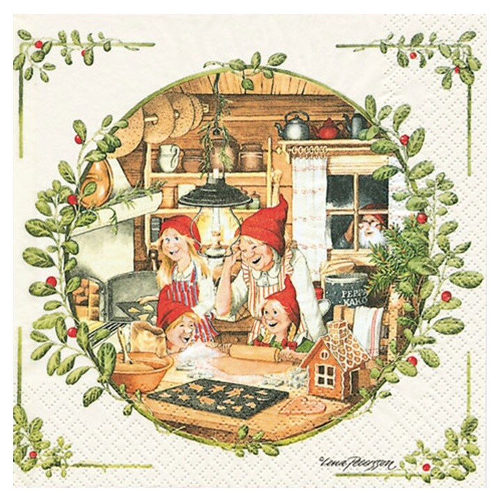 Servítky na dekupáž Christmas Bakery - 1 ks