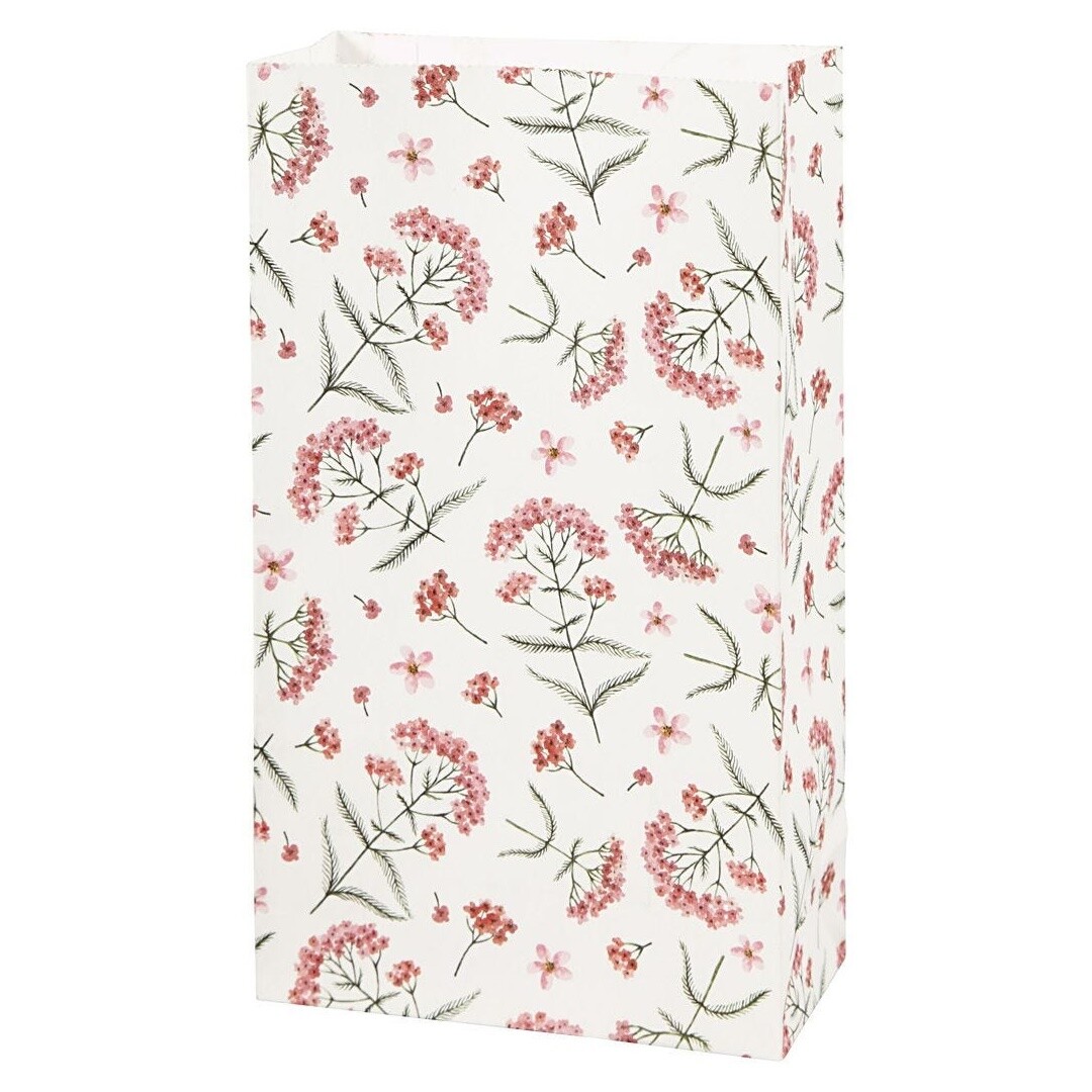 Papierová taštička Flowers - 8 ks