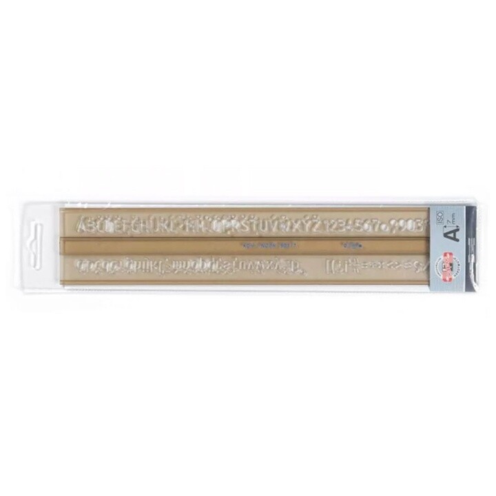Technická šablóna Koh‑i‑Noor ISO | písmená, 7 mm