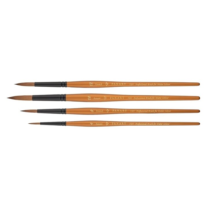 PanArt 1101 - guľatý akvarelový štetec zo soboľa | Various Sizes