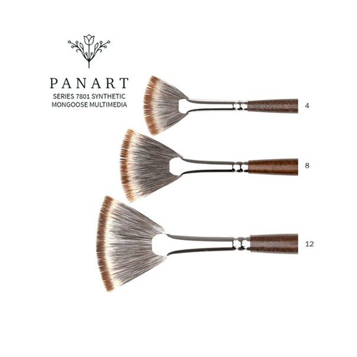 PanArt 7801 vejárový štetec – syntetické mangustie štetiny | Various Sizes
