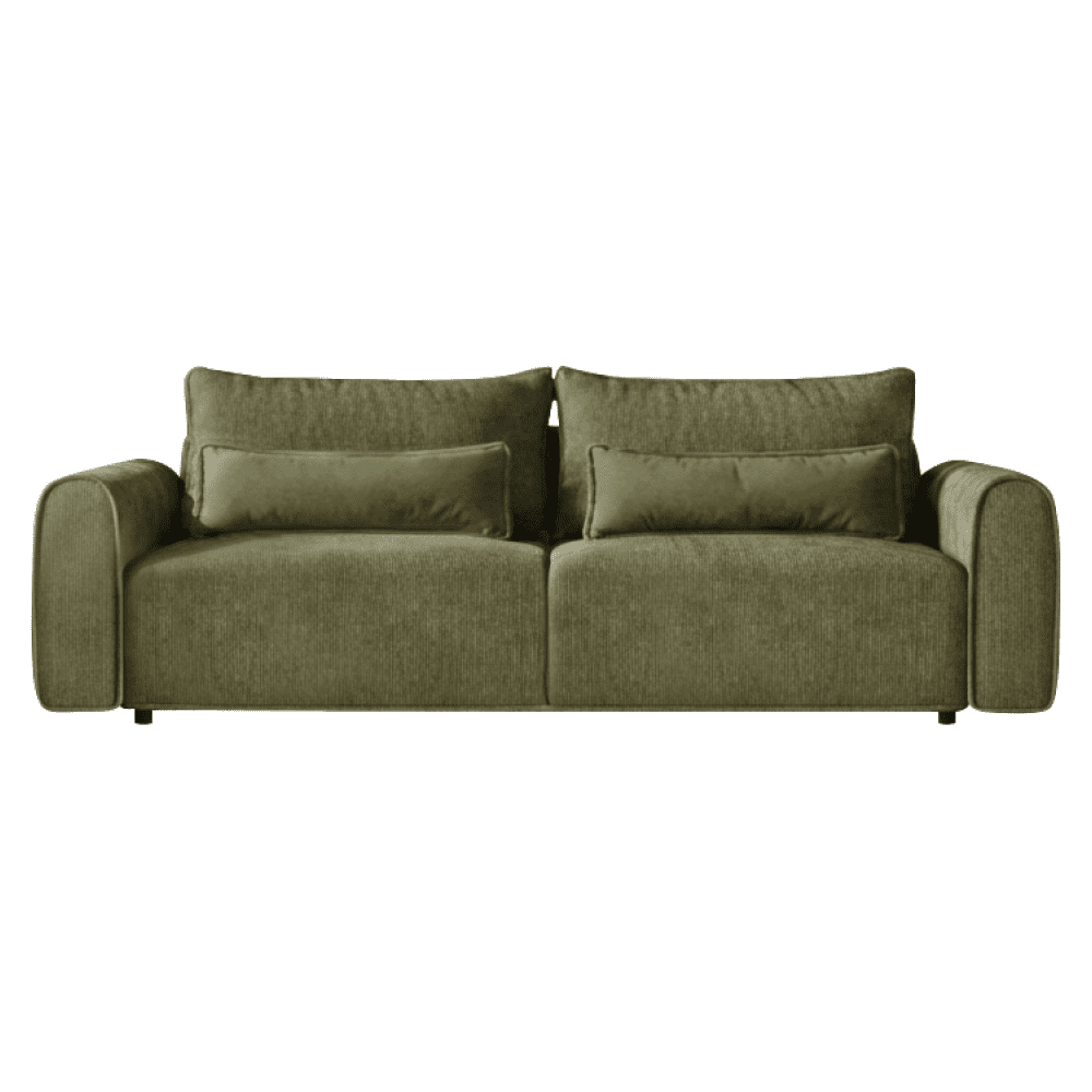 Rozkladacia pohovka, zelená, KIRO BIG SOFA