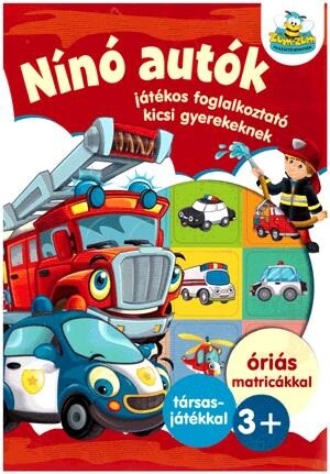 Nínó autók foglalkoztató matrickákkal (Maďarská verzia)