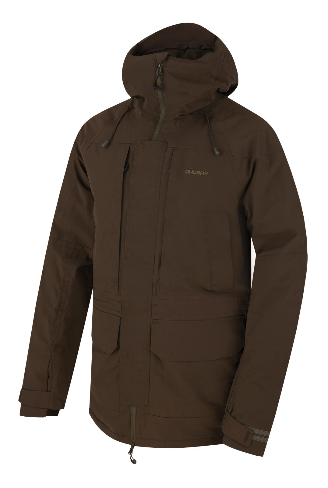 Husky Pánska hardshell bunda Nigalo M deep khaki Veľkosť: L 8592287159523