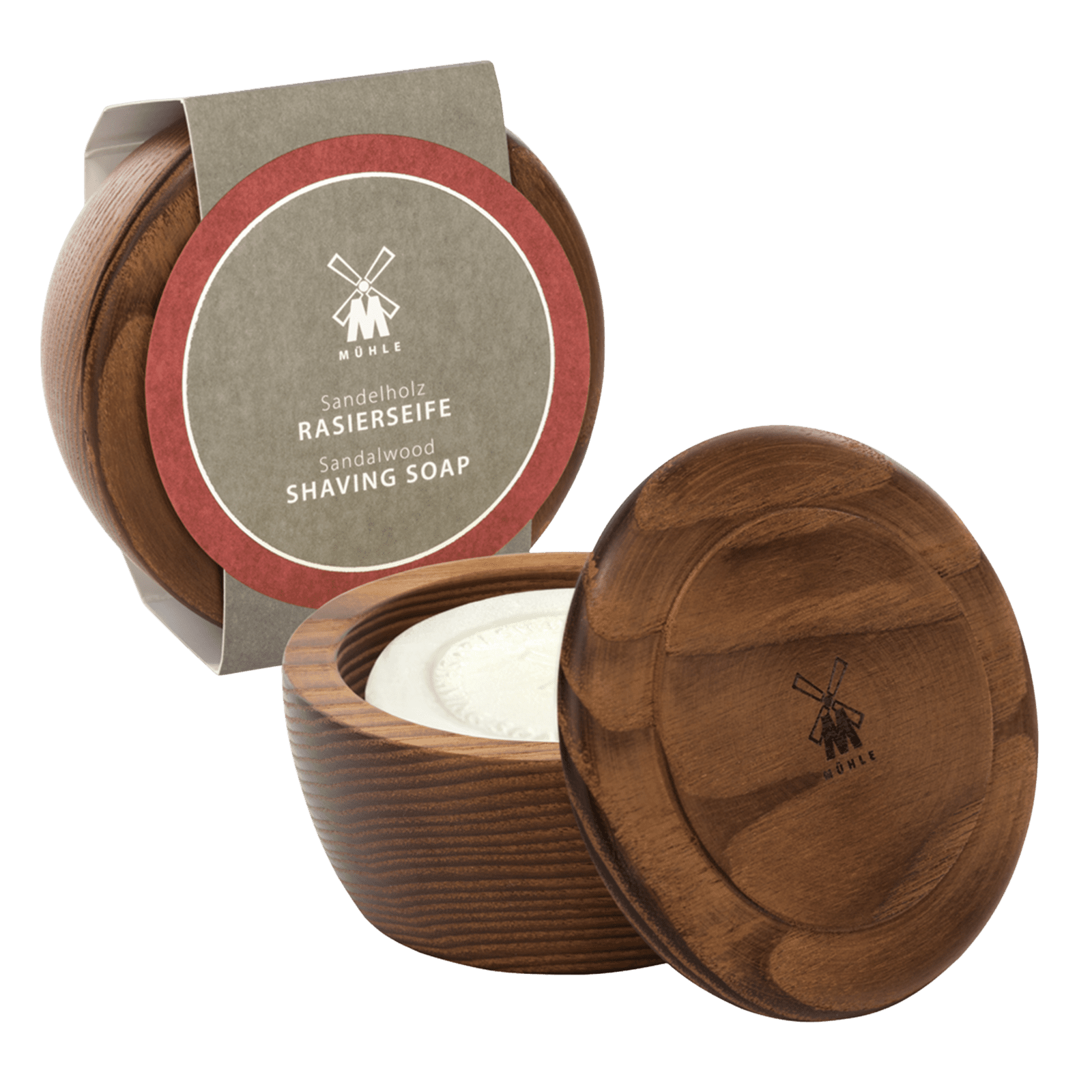 MÜHLE Mydlo na holenie - Sandalwood v drevenej miske 65 g