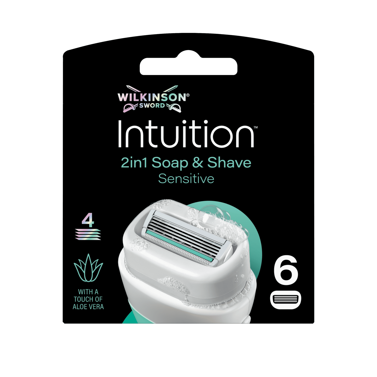 WILKINSON SWORD Intuition 2in1 Sensitive - náhradná hlavica 6 ks