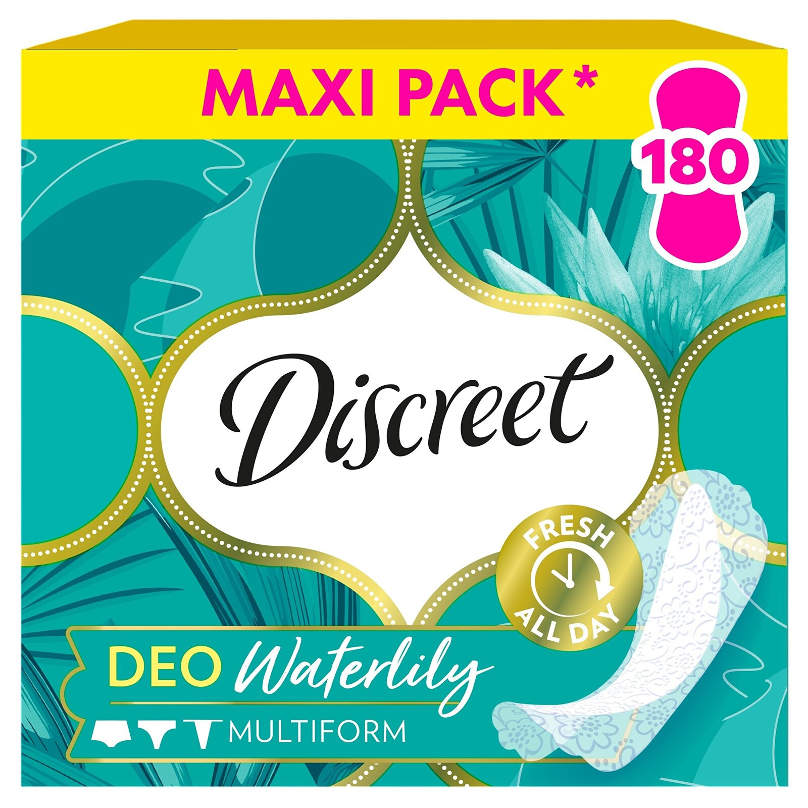 Discreet Slipové vložky Waterlily Multiform 180 ks