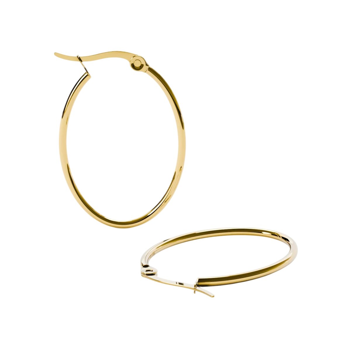 Furiosa Elegantné pozlátené kruhy Loop Hoop SE-LOOPHOOP-G