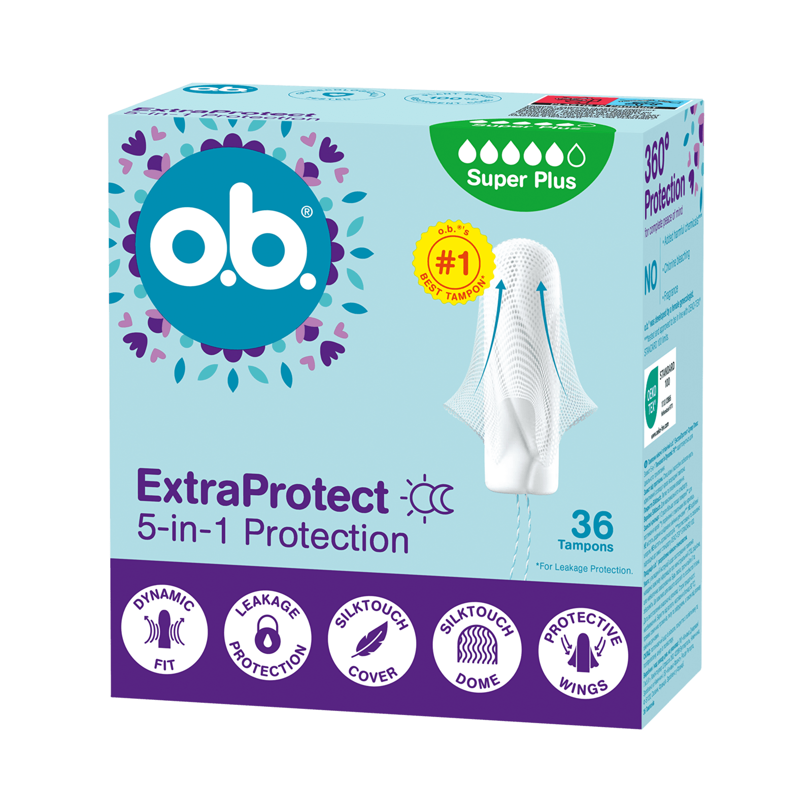 o.b. Tampóny Extra Protect Super Plus 36 ks