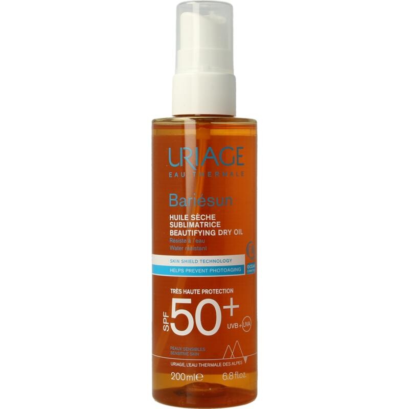 Uriage Suchý olej na opaľovanie SPF 50+ Bariésun (Dry Oil Very High Protection) 200 ml
