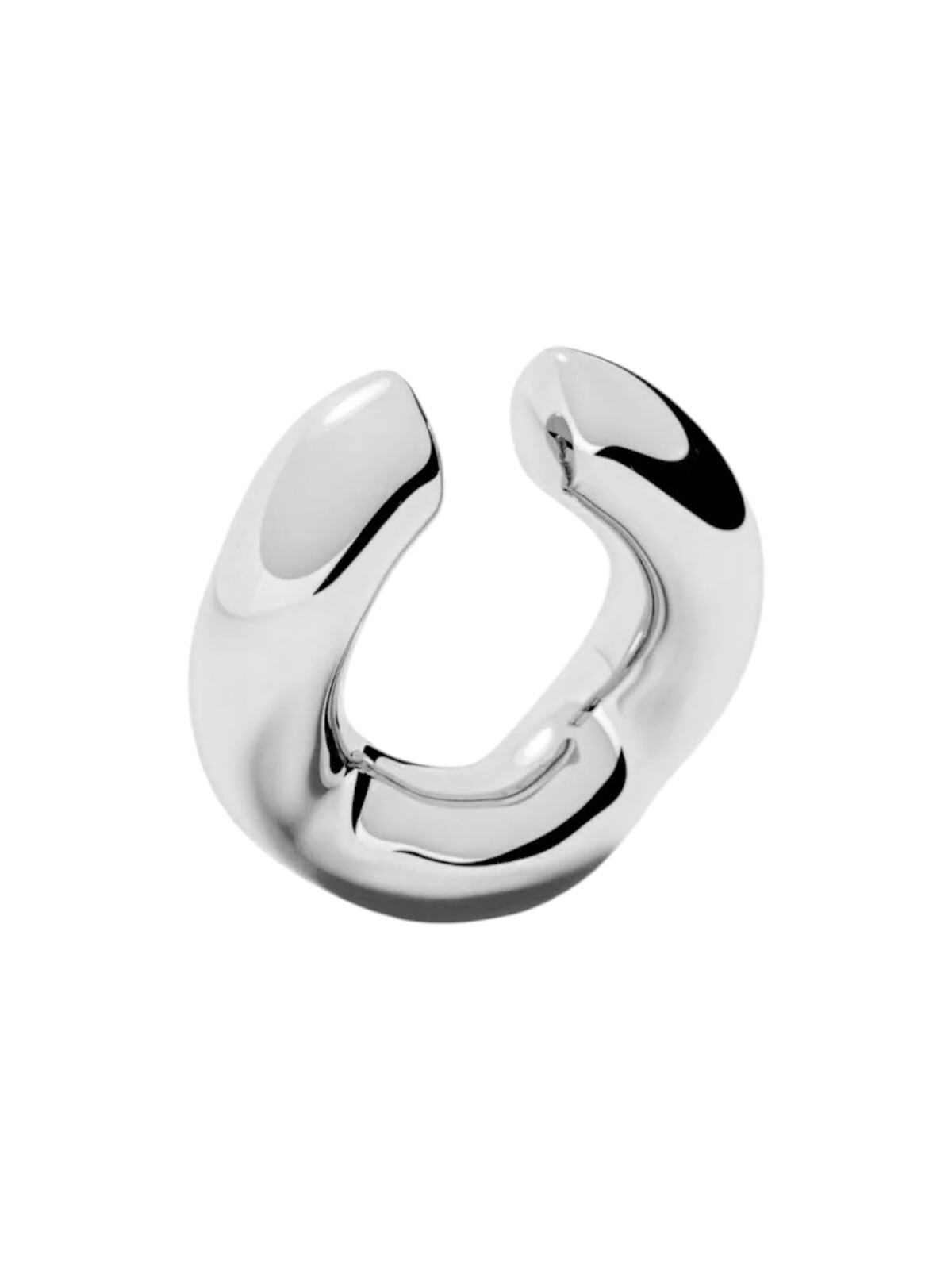 Furiosa Oceľová single záušnice Bubbly Cuff SE-BUBBLY-S