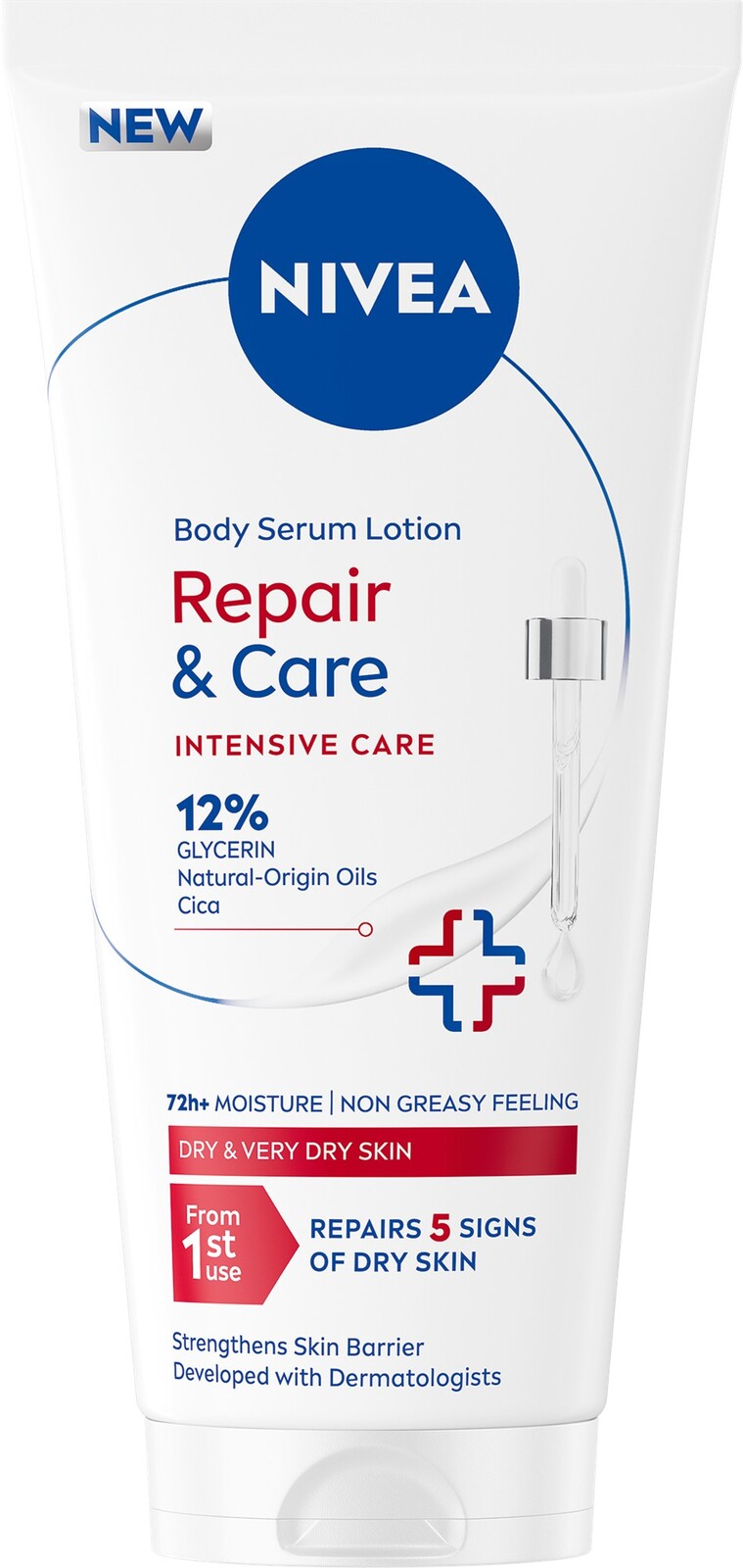 Nivea Telové sérum Repair & Care Body Serum Lotion 200 ml