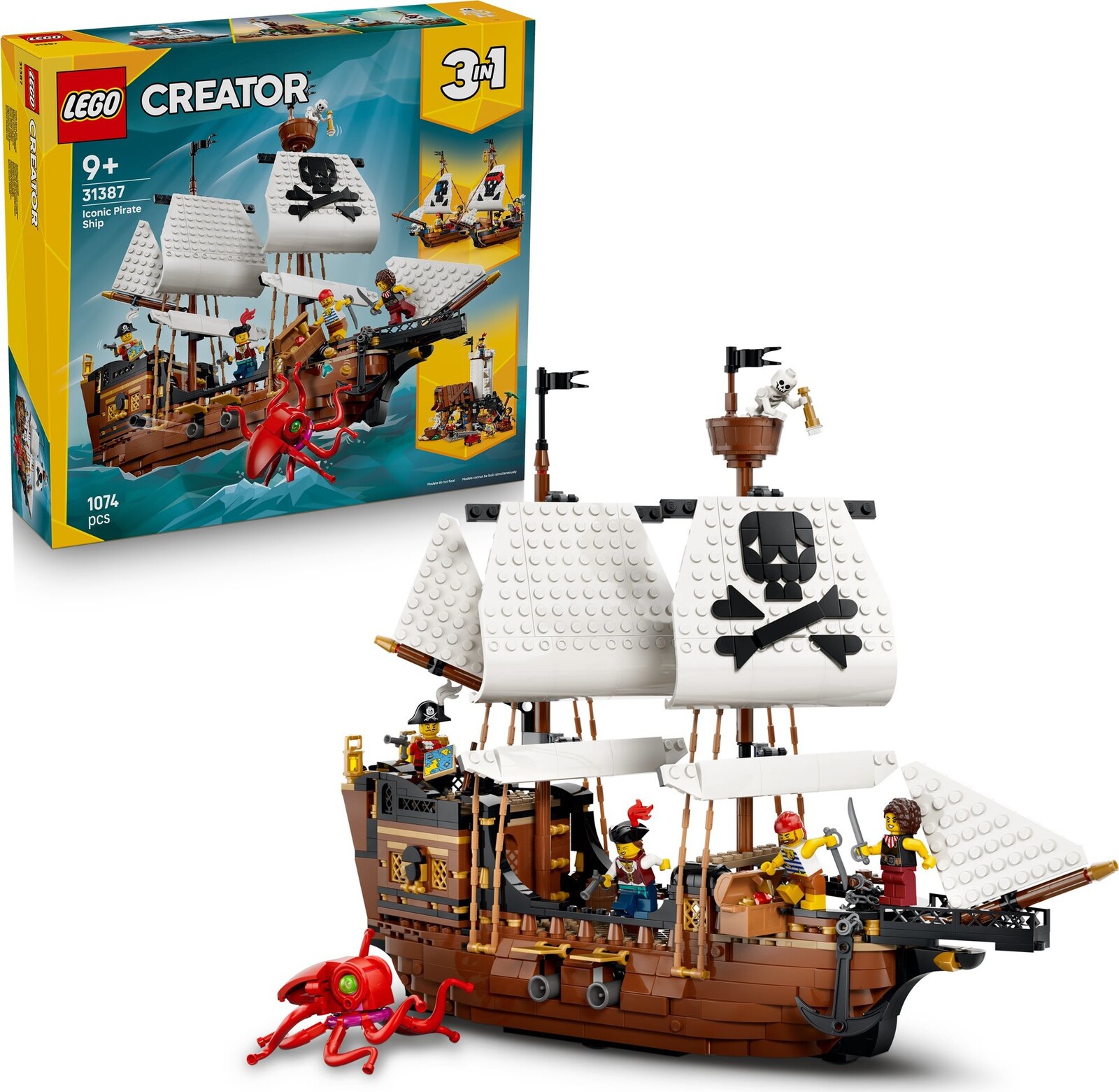 LEGO® Creator 3 v 1 31387 Ikonická pirátska loď