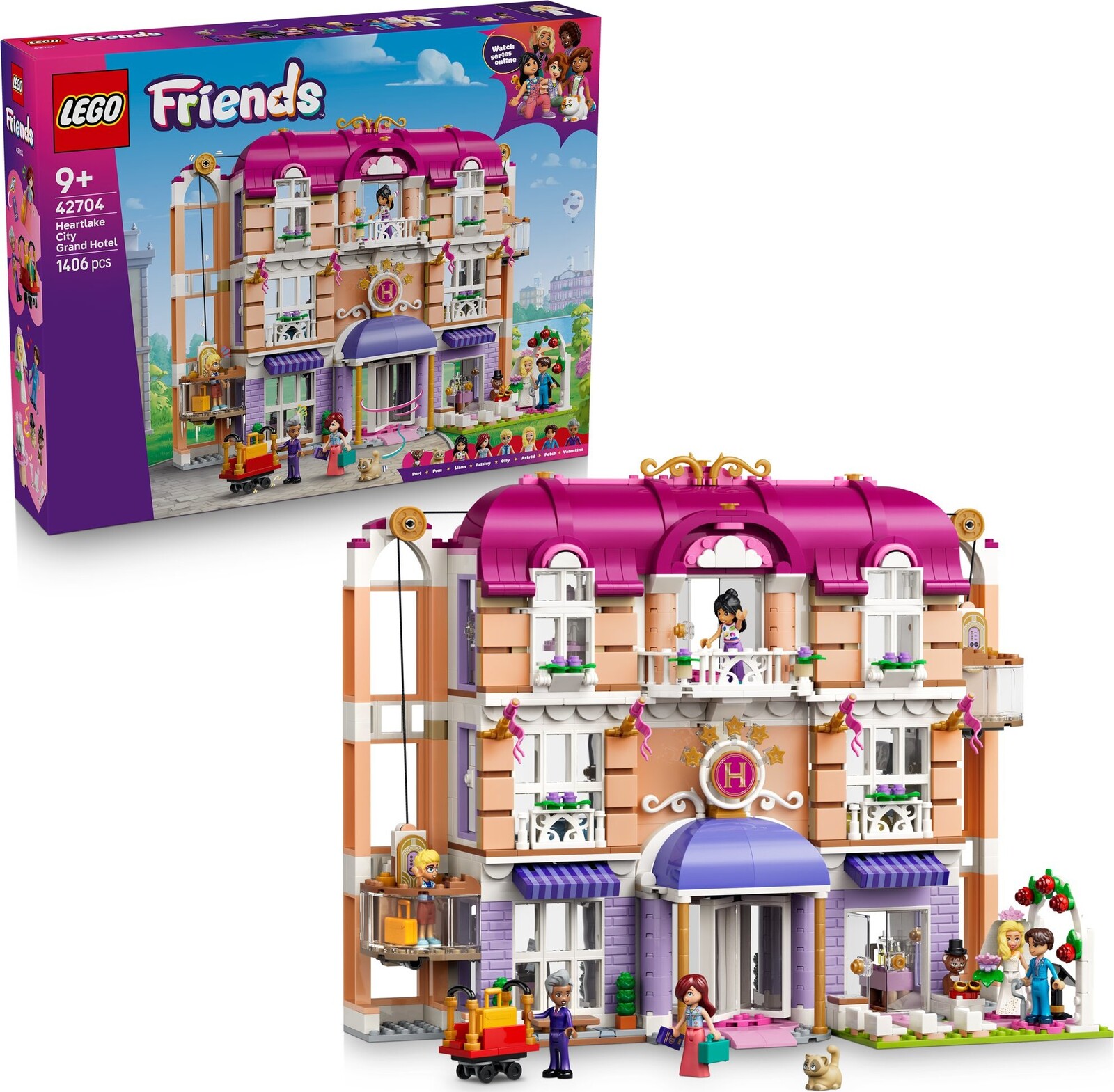 LEGO® Friends 42704 Grandhotel v mestečku Heartlake