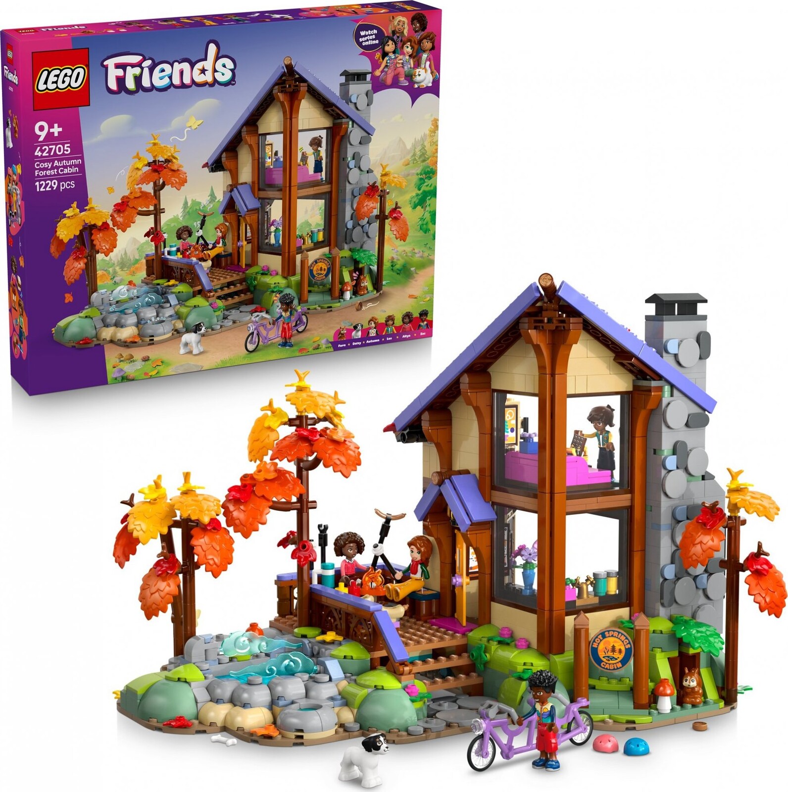 LEGO® Friends 42705 Útulná chata v jesennom lese