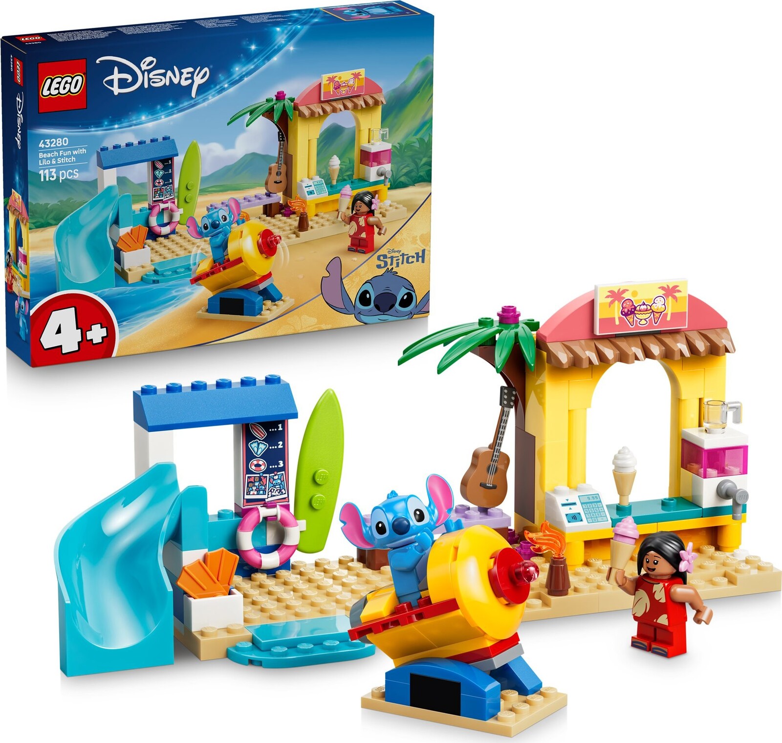 LEGO® Disney Classic 43280 Lilo a Stitch a zábava na pláži