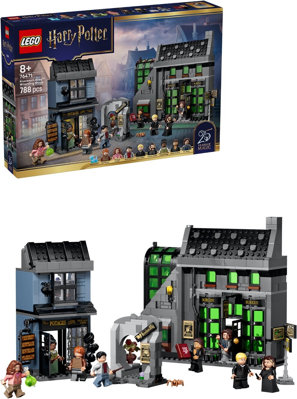 LEGO® Harry Potter™ 76471 Čarodejnícke obchody v Zašitej uličke
