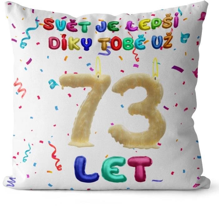 Impar, vankúš Svet je lepší vďaka tebe, vek 73