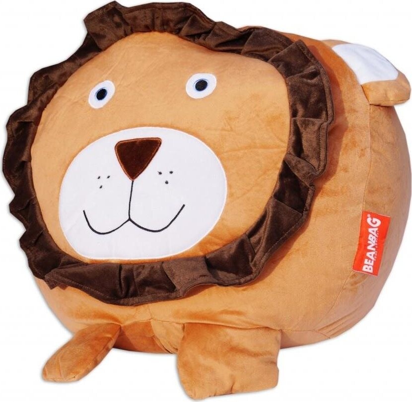 BeanBag Sedací vak lev Alex, oranžová/hnedá