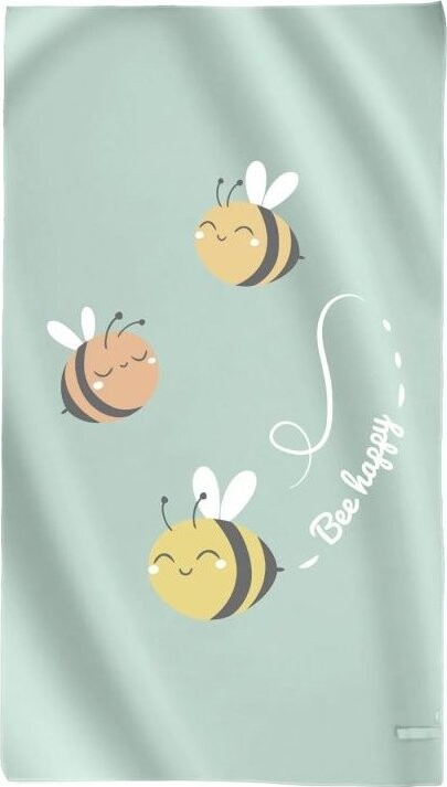 Saro Baby Mikrovláknová osuška 90 × 160 cm Bee Happy