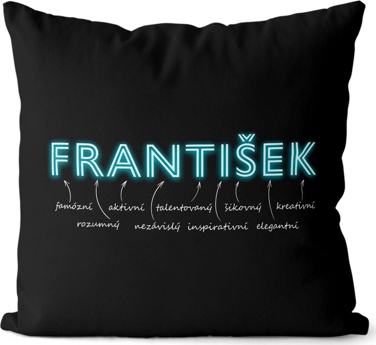 Impar vankúš neónový muž. meno František