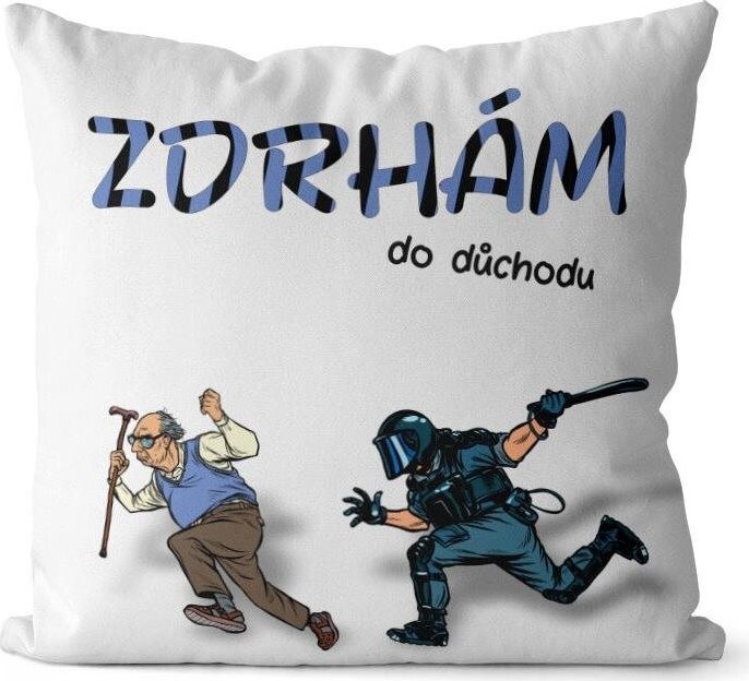 Impar polštář Zdrhám do důchodu – pro muže
